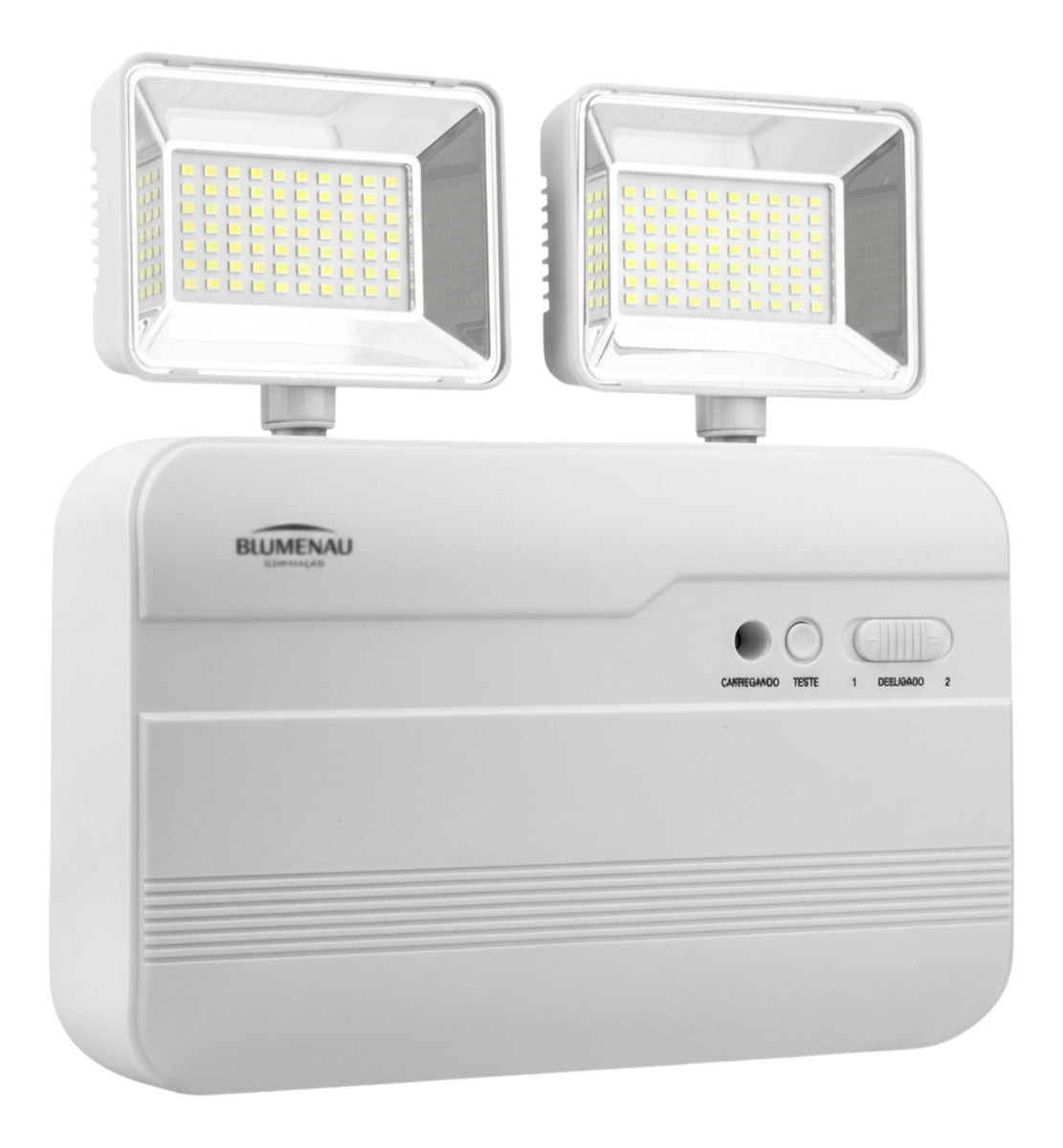 Luminária de Emergência LED Blumenau 3000lm 2 Faróis 18W Bivolt 6500K