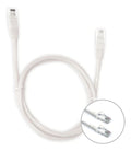 Cabo de Rede Patch Cord Cat6 RJ45 1,5m Branco Plus Cable