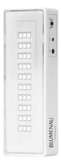 Luminária de Emergência LED Blumenau 30 LEDs 100lm Bivolt Autonomia 6h