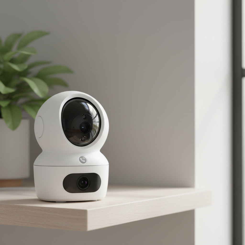 Câmera Wi-Fi Ezviz H7C Dual 2K Lente Dupla Áudio Bidirecional Branca