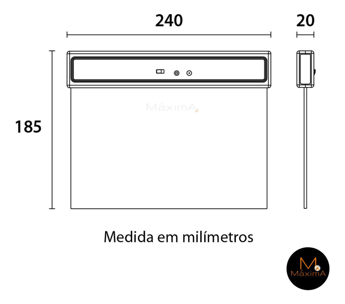 Placa de Saída LED 1 Face Verde 1W Bivolt Blumenau Sinalização de Emergência