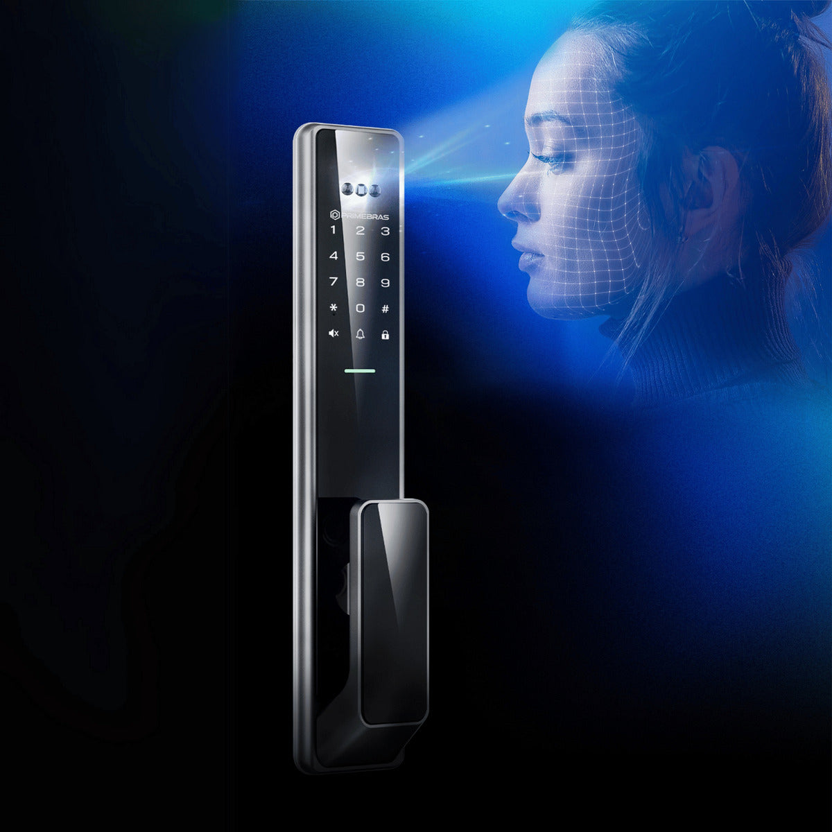 Fechadura Digital Primebras Zurich Reconhecimento Facial Biometria Senha