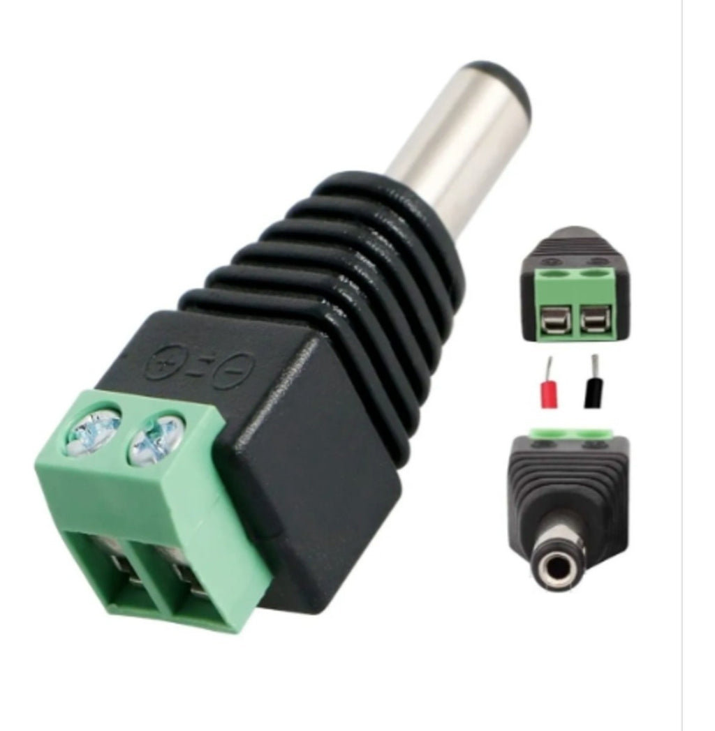 Conector P4 Macho com Borne para CFTV SECCON Kit 10 Unidades